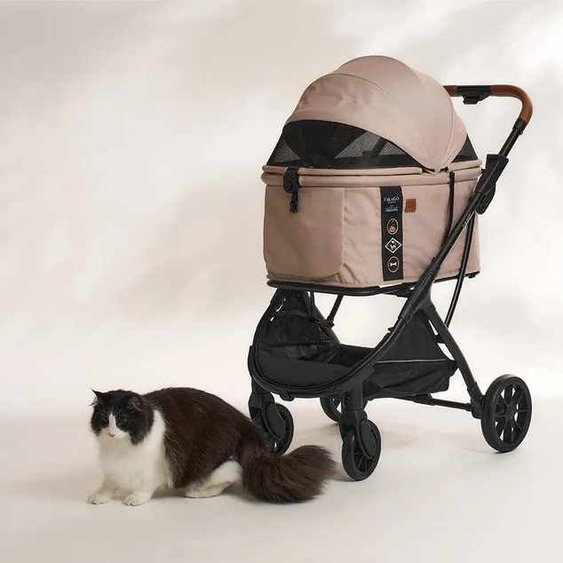FIKAGO Katzen- / Hundewagen Agile Huggy Beige