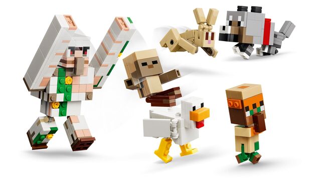 LEGO® Minecraft™ 21592 Kurací džokej a útok v púšti