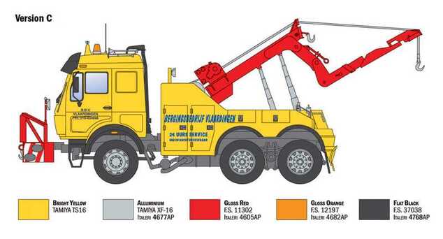 Model Kit truck 93808 - Mercedes-Benz wrecker truck (1:24)