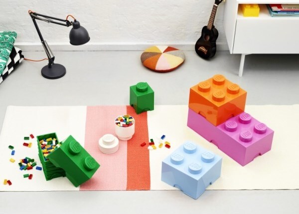 LEGO® кутия за съхранение 1 - тъмнозелена 125 x 125 x 180 мм