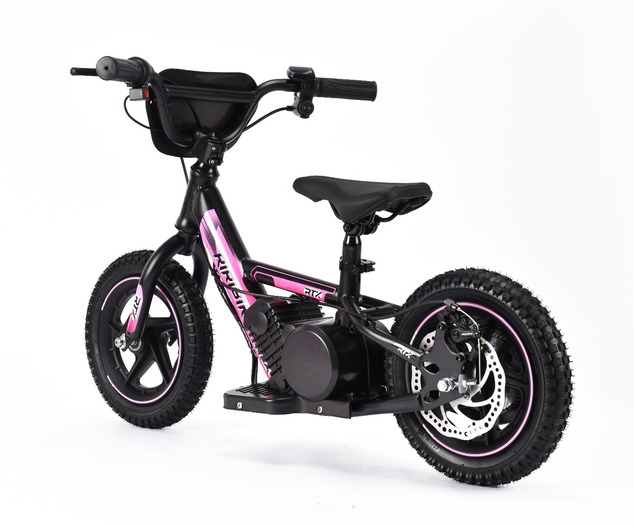Detské elektrické odrážadlo RIRIBIKE RTX3 24V (12”), ružové, Lítiová batéria, 100W motor,