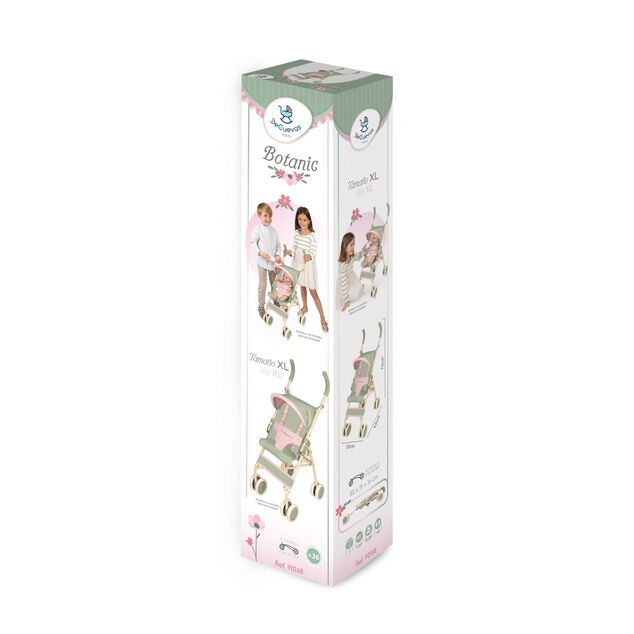 DeCuevas 90168 Cărucior pliabil pentru păpuși Golf Club XL Botanic 2026 – 75 cm