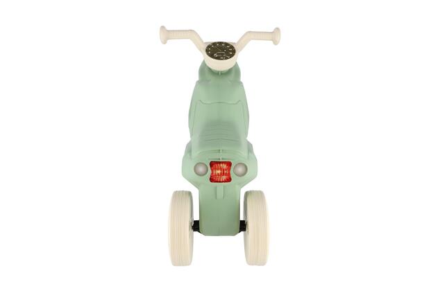 Bicicletta senza pedali Enduro Yupee verde pastello piccola altezza sedile 26cm capacità fino a 25kg