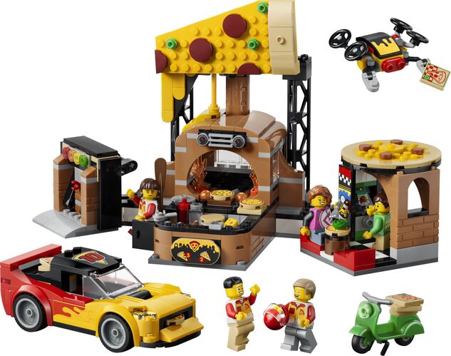LEGO® City 60496 Donáška pizze s vozidlami