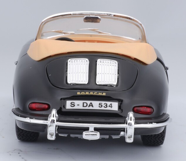Bburago 1:24 Porsche 356 B Cabriolet Schwarz