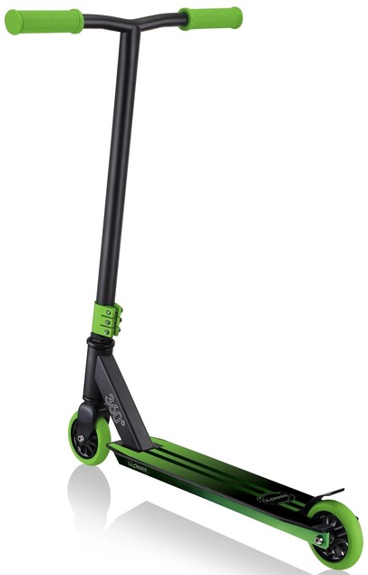 Globber Freestyle Kolobežka STUNT SCOOTER GS 360 Black - lime green