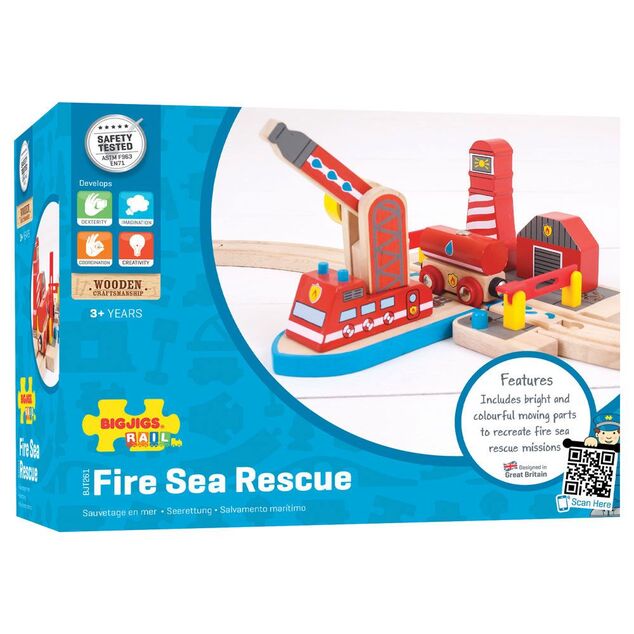 Soccorritori marini dei vigili del fuoco di Bigjigs Rail