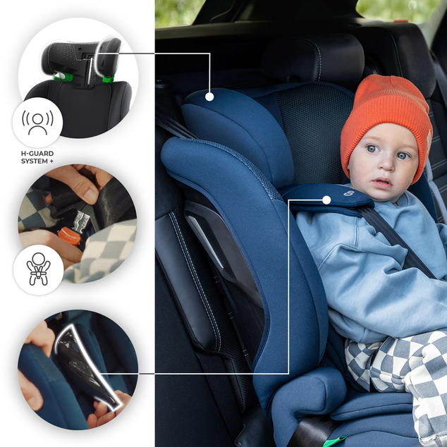 KINDERKRAFT Autosedačka Comfort Up 2 Plus i-Size (76-150 cm) Black