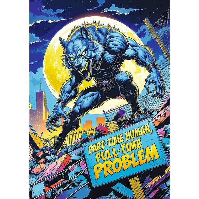 Trefl Puzzle Premium Plus Quality 1000 Зала на ужасите: Върколак