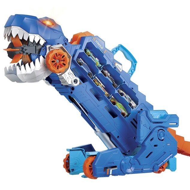 Mattel Hot Wheels City T-rex ťahač so svetlami a zvukmi