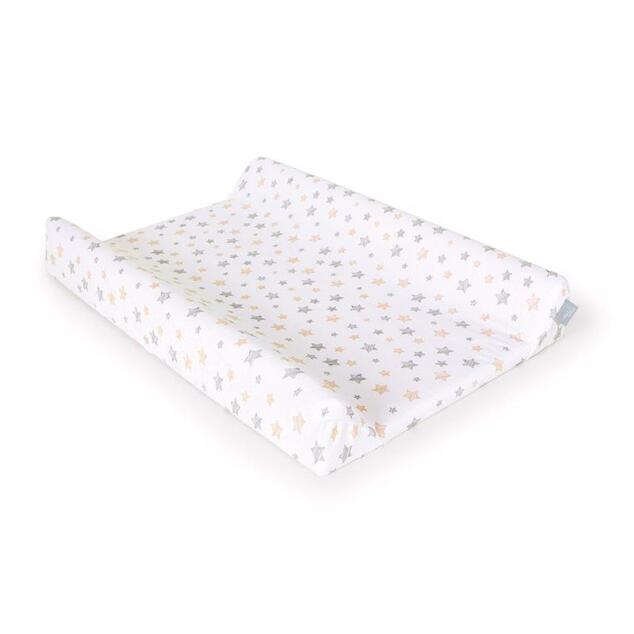 Poťah na prebaľovaciu podložku 50x70-80cm 2ks Light Grey+Yellow Stars