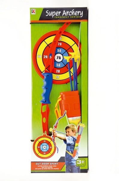 Luk 71cm +3 šípy v puzdre + terč