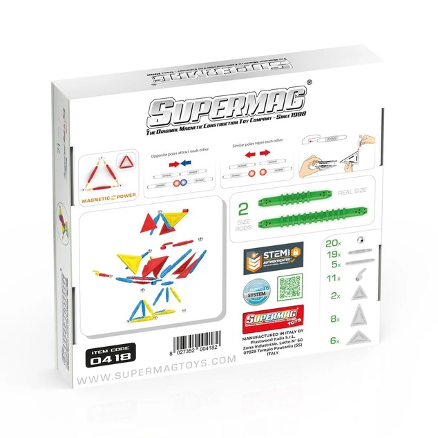 SUPERMAG magnetická stavebnica Life&amp;nature 71ks