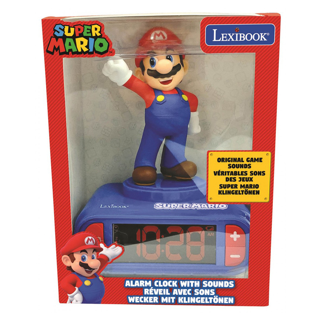 Lexibook Wecker mit 3D-Figur Super Mario