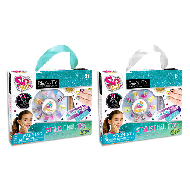 TASIA - Beauty sada nehty - Stylistická sada s glitry