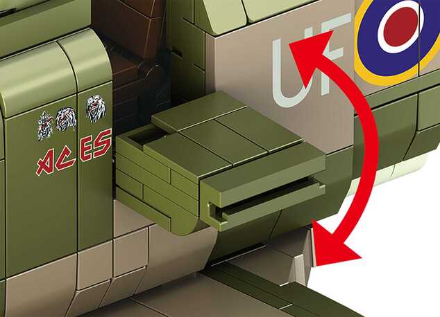 Brick System REVELL 00962 - Iron Maiden Spitfire MK.II Aces High (1:18)