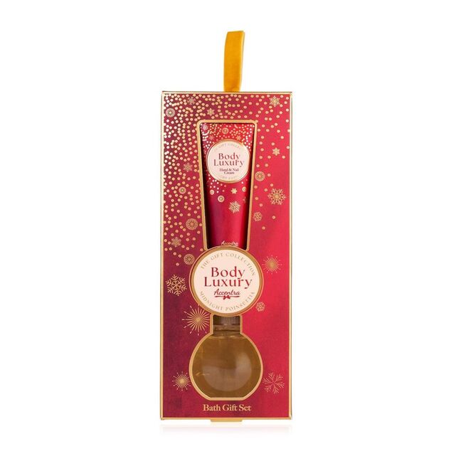 ACCENTRA Set za kupanje Body Luxury u kutiji Božićni cvijet 60ml + 30ml