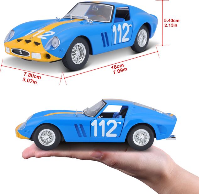 Bburago 1:24 Ferrari Racing 250 GTO Blau
