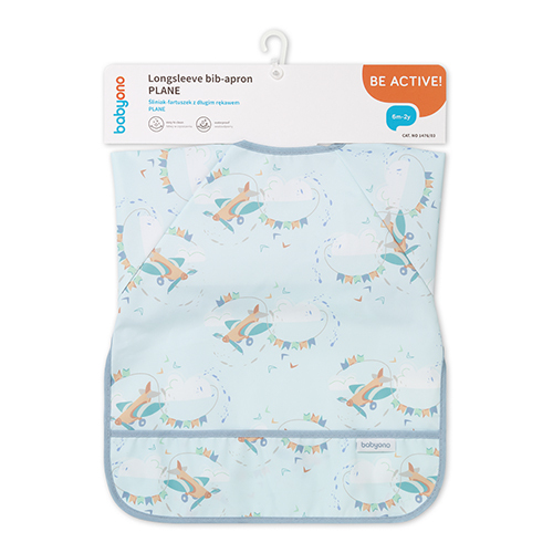 Babyono Podbradník s dlhým rukávom Plane 74x36 cm, 6m-2r