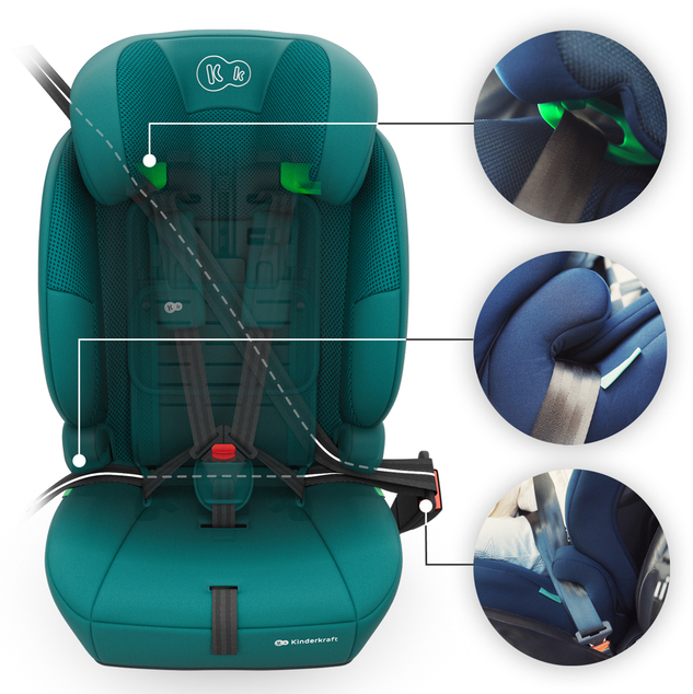 KINDERKRAFT Autosedačka Comfort Up 2 Plus i-Size (76-150 cm) Green