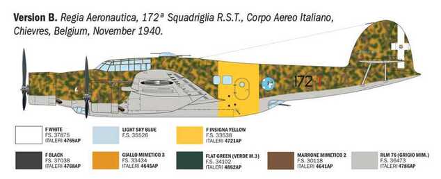 Model Kit avion 1479 - Cant Z 1007 (1:72)