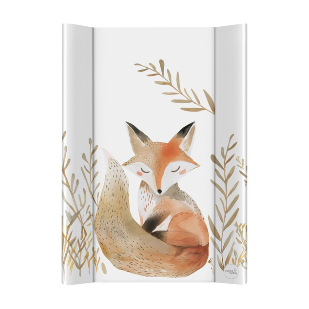 CEBA Podložka prebaľovacia 2-hranná s pevnou doskou (50x70) Basic Red Fox