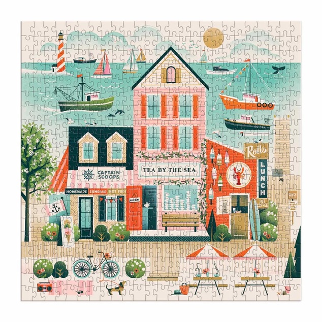 Galison Puzzle Bistro pri mori 500 dielikov