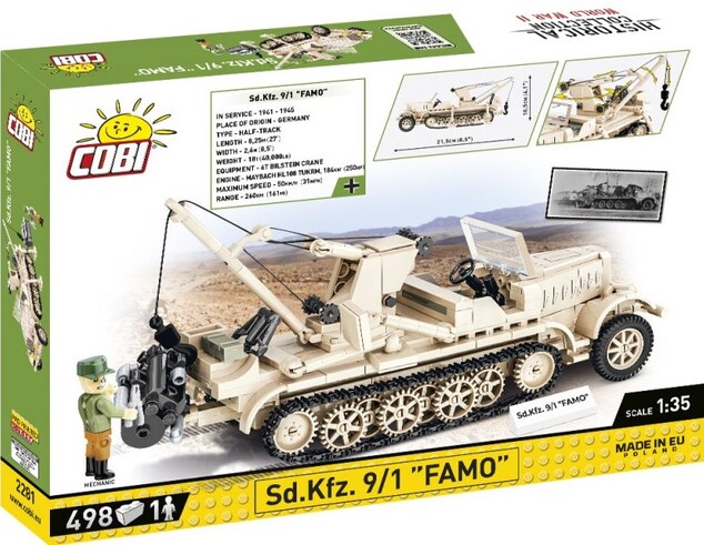 Cobi II WW Sd. Kfz. 9/1 FAMO, 1:35, 498 k, 1 f