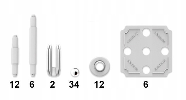 SUPERMAG magnetisches Konstruktionsspielzeug Classic primary 72 Stück