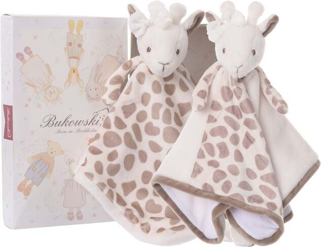 BK LENA BABY doudou, bordure crème (30cm) avec boîte cadeau Bukowski Design