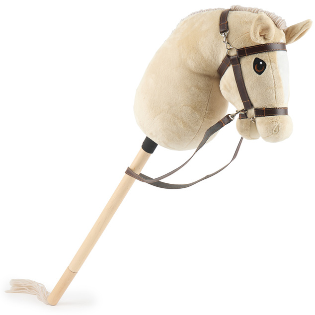 Bieco - Hobby Horsing na tyči - koník béžový, veľ. S