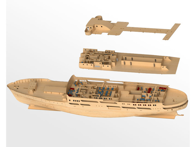 Modell-Tec MS Finnmarken 1:60 kit