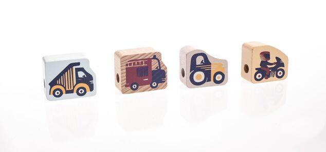 CUBIKA Pastel 16006 Navliekacie dopravné prostriedky - navliekací set
