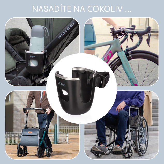 Držiak na nápoje pre kočík Ultra, Black