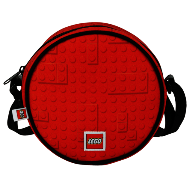 LEGO Brick Dots Red - bolso bandolera redondo