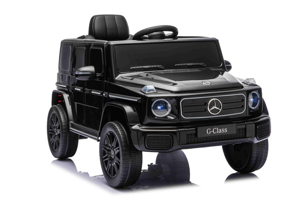 Auto elettrico Mercedes G580 12V, nero, telecomando 2,4 GHz, Bluetooth, USB