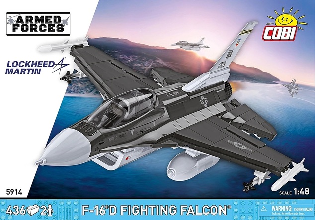 Cobi 5914 Armed Forces F-16D Fighting Falcon, 438 k, 1 f