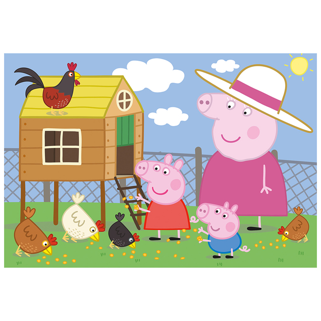 Dino Peppa Pig: sliepočky 24 Puzzle