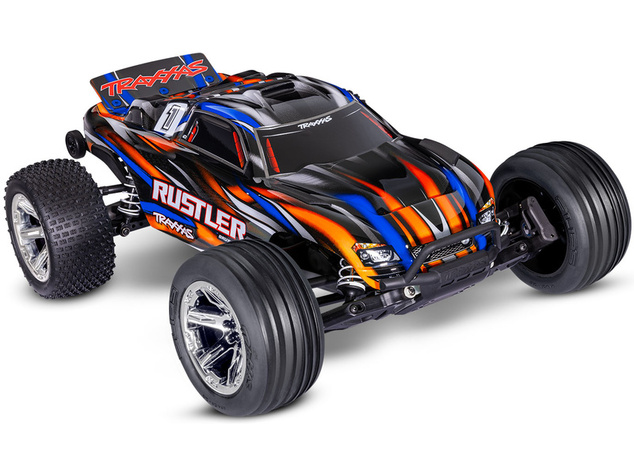 Traxxas Rustler 1:10 BL-2s RTR oranžový
