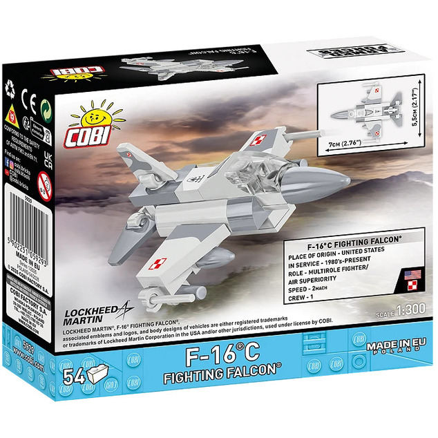 Cobi Forțele Armate F-16®C Fighting Falcon (PL]. 1:300, 55 k