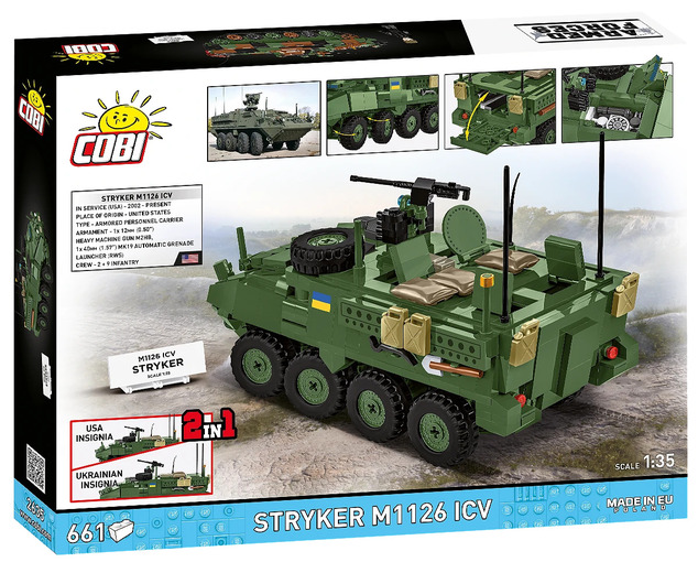 Cobi 2635 Fegyveres Erők STRYKER M1126 ICV, 1:35, 661 k