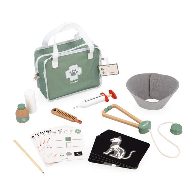 Janod Valigetta del Veterinario per bambini con accessori