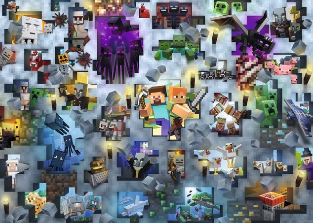 Ravensburger Challenge Puzzle: Minecraft 1000 dielikov
