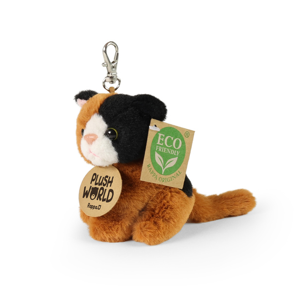 Portachiavi / ciondolo gatto in peluche 9 cm ECO-FRIENDLY PLUSH WORLD