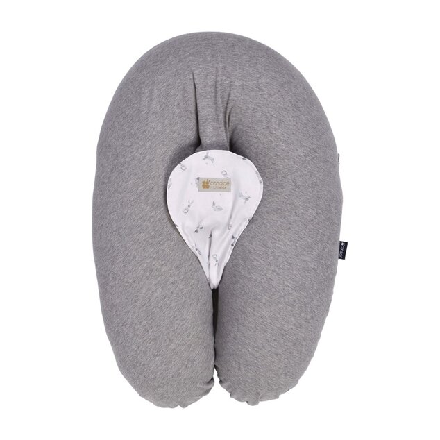 Cuscino gravidanza e allattamento Multirelax 3 in 1 Cotone, Grey Bunny