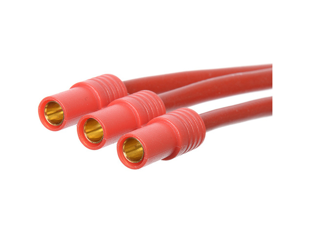 Konektor pozlátený 3.5mm 3-pin samica s káblom 14AWG 10cm