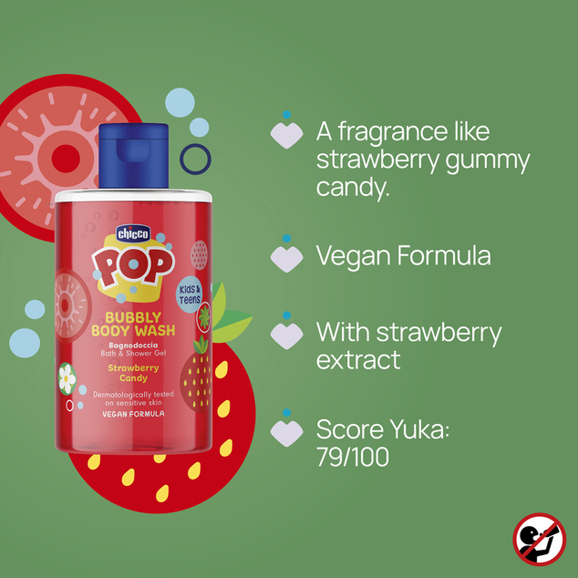 Chicco Gél do kúpeľa Pop Strawberry candy 300ml