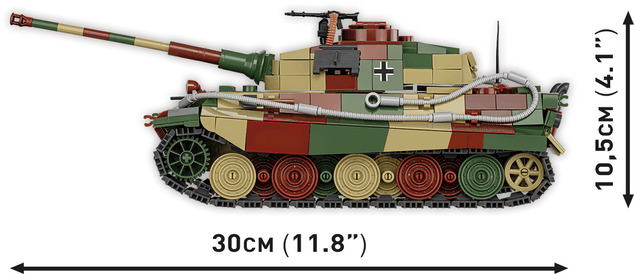 Cobi 3113 II WW Panzer VI Ausf. B Königstiger, 1:35, 802 k, 1 f