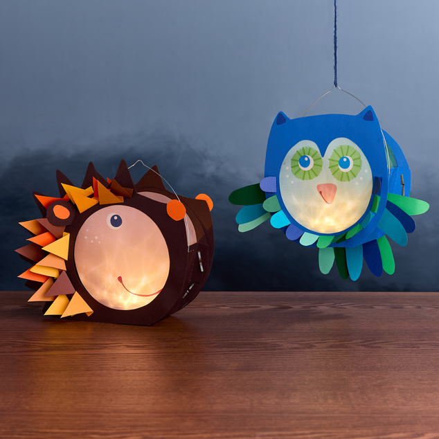 Haba Kreatívna sada Lampáš so sponkou sova a ježko