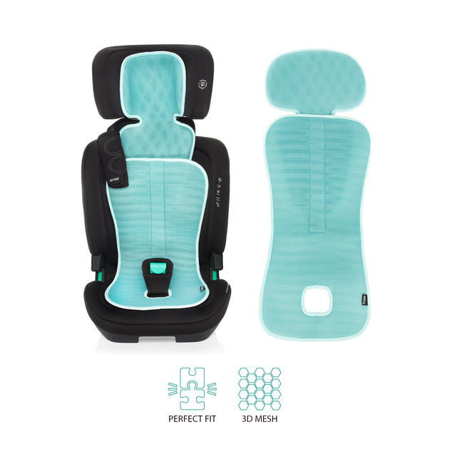 Priedušná podložka do autosedačky Breeze sk. 2/3, Ice Grey